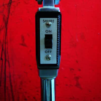 Vintage 1970's Shure 545S Unidyne III dynamic cardioid microphone w Atlas DS14 desk stand prop display repair 545 SM57 image 6