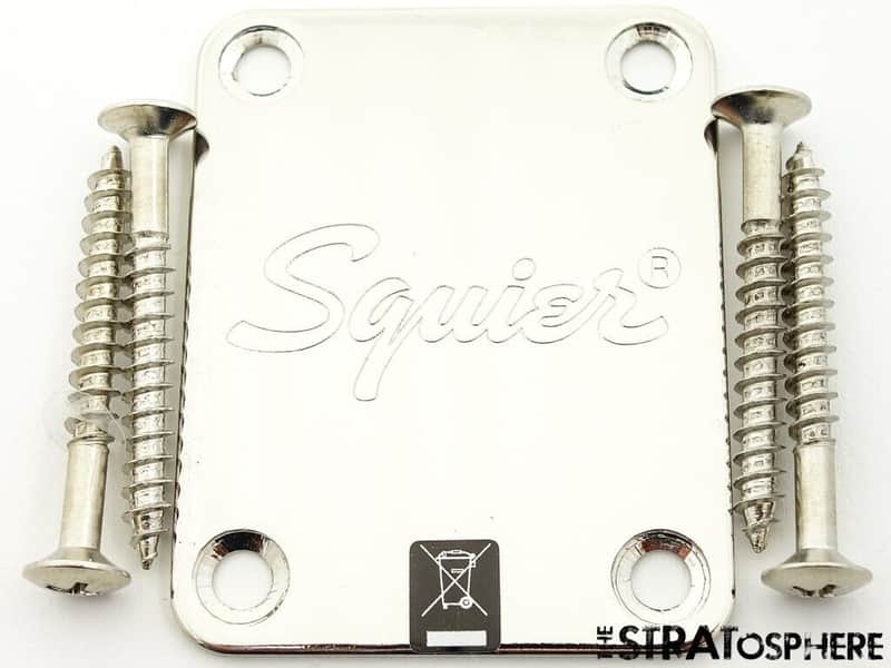 Fender Squier Classic Vibe 60s Jazz J Bass NECK PLATE Guitar Nickel. image 1