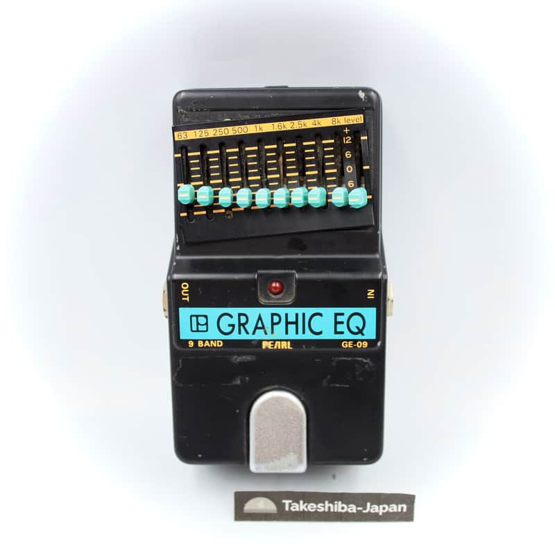 Pearl GE-09 9-Band Graphic EQ Made in Japan Vintage Guitar Effect Pedal 008340 image 1