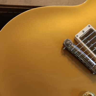 2012 Gibson Custom Shop 1954 Reissue Les Paul Standard BurstBuckers Electric Guitar Goldtop + COA OHSC image 4