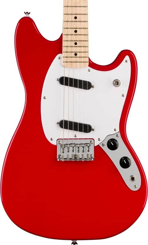 New 2024 Squier Sonic Mustang Torino Red, Includes Pro Setup & Ships Fast, This is a Killer Guitar ! image 1