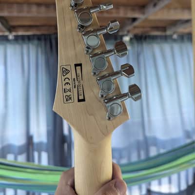 Ibanez GRX70QA-TEB Gio 2016 - Present - Transparent Emerald Burst with custom pickups image 3