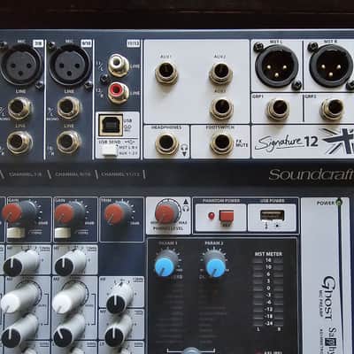 Soundcraft Signature 12 12-Channel Analog USB Mixer with Effects 2010s - Blue image 2