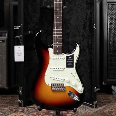 Fender Dealer Exclusive Vintera Road Worn '60s Stratocaster, Rosewood Fingerboard Electric Guitar - 3-Color Sunburst with Hardshell Case image 13
