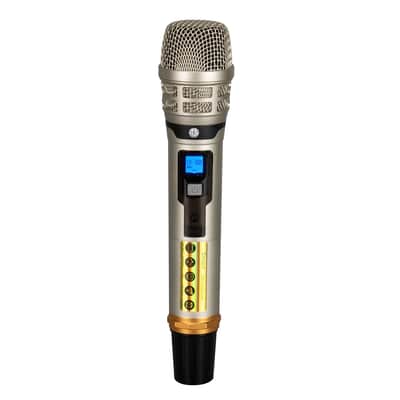 PSG AUDIO UGX21II Silver Wireless Microphone System, 2-Channel UHF Wireless Mic, Fixed Frequency Metal Cordless Mic with 2 Handheld Dynamic Microphones, 250ft Range, Microphone for Singing, Church image 3