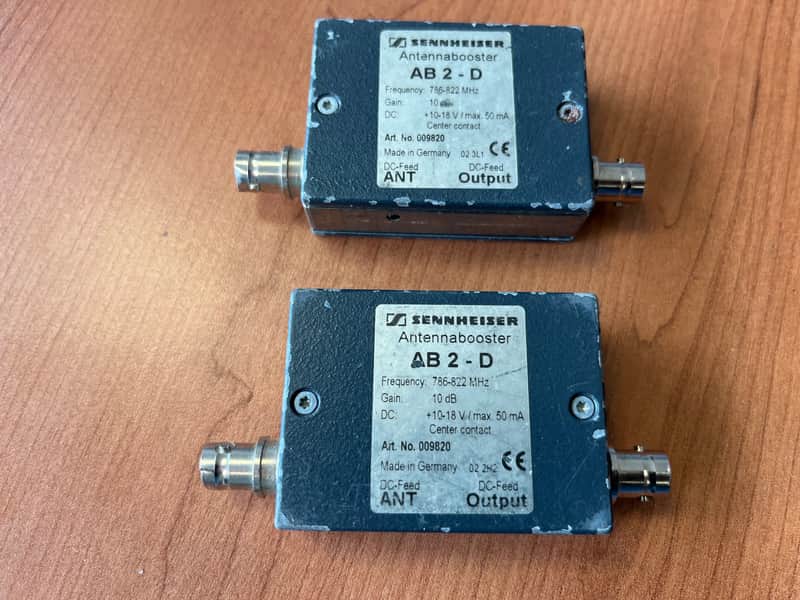 2 x Sennheiser AB2-D Antennabooster 786-822MHZ image 1