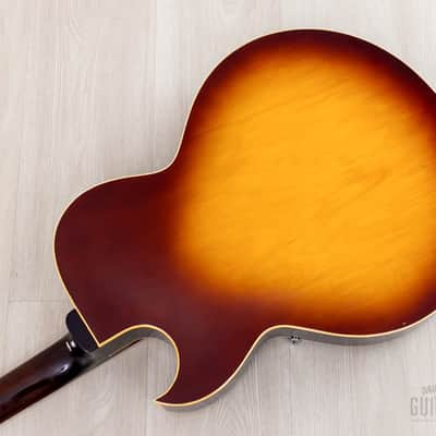 1969 Gibson ES-175 D Vintage Hollowbody Guitar Ice Tea Sunburst w/ Pre-T Top Patent Stickers, Case image 16