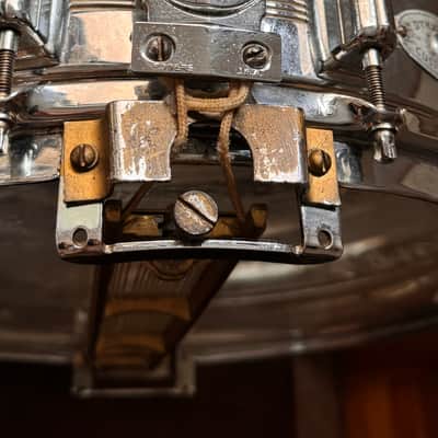 Rogers "5-Line" Dyna-Sonic 5x14" Brass Snare Drum with "Beavertail" Lugs 1967 - 1974 - Chrome image 3