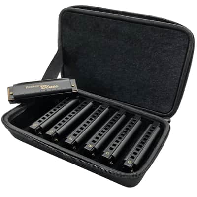 Hohner Piedmont Blues Harmonica 7 Pack - Keys of G, A, Bb, C, D, E, F image 3