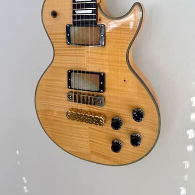 Ibanez Lawsuit Les Paul Electric Guitar 1977 - Natural Flame image 5