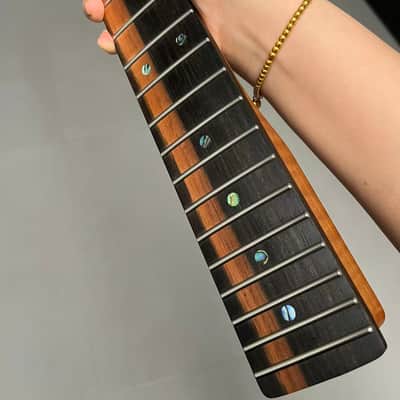 AAAAA Tele Ebony Fretboard Roasted flame Maple Electric Guitar Neck Radius 12inch Round stainless steel 22 frets hole 10mm Radius: 12 inches image 4
