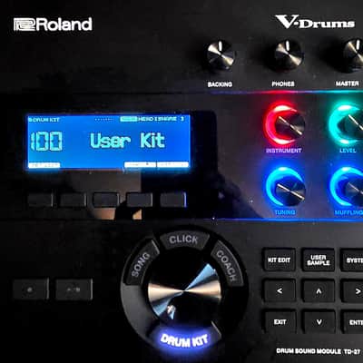 Roland V-Drums VAD503 / TD27 Module w/ Add on Floor Tom and Crash (Pre-Owned) image 19