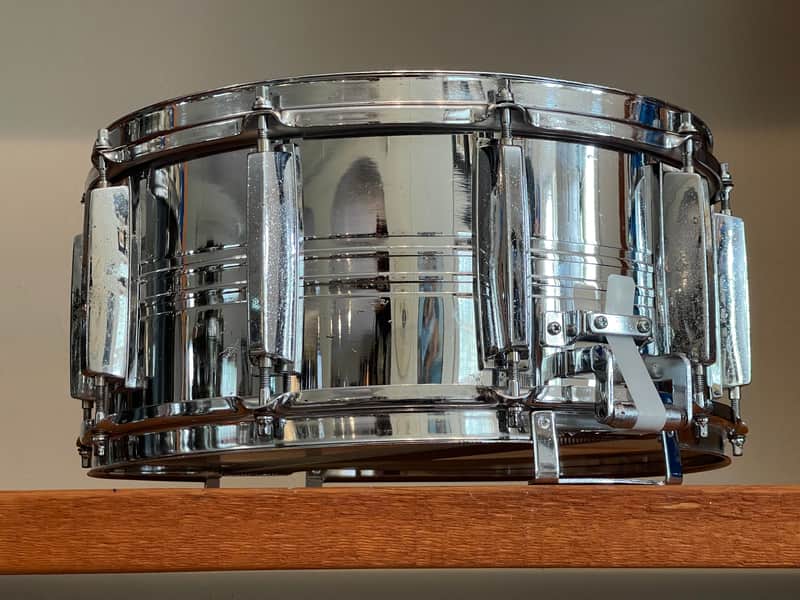 80's Yamaha SD-765MD Steel Snare Drum 6.5x14 | Reverb