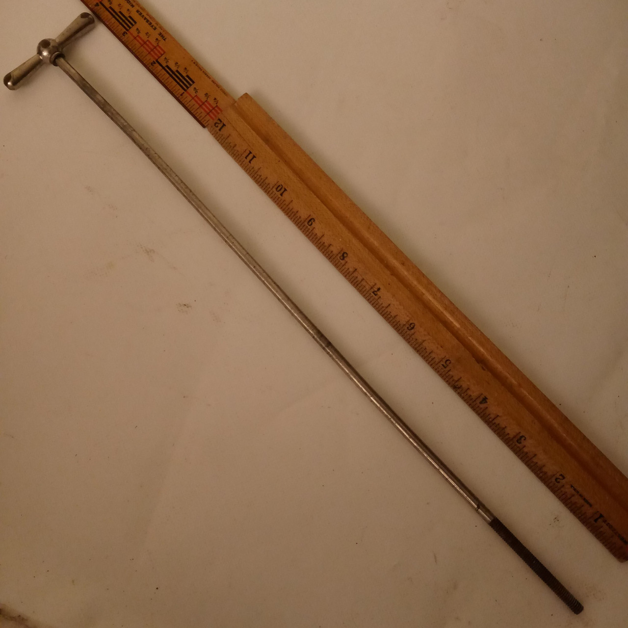 Ludwig 15.5"Nickel 12-24 1+Bowtie Bass-Drum Single-Tension T-Rod Vintage 30s USA — main photograph
