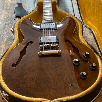 Greco Japanese Vintage SA700 Semi-Acoustic 1977 Walnut Japan MIJ w/ HSC image 8