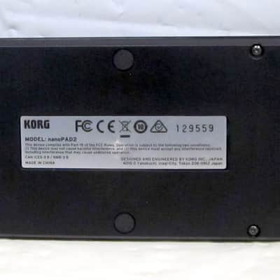 Mint Korg nanoPAD2 Slimline USB MIDI Drum Pad Controller Black Mint in Box image 7