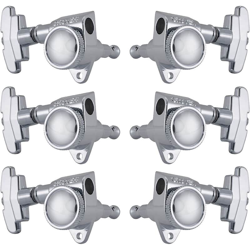 Grover Roto-Grip Locking Super Rotomatics 509 Series Tuning Machines Regular Chrome image 1