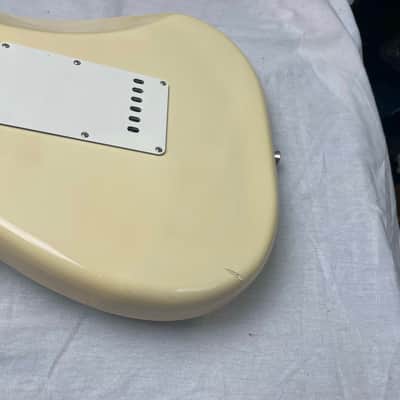 Fender American Standard Stratocaster Guitar with Lace Sensor pickups + Case 2005 - Buttercream or Honey Blonde or Yellow White / Maple neck image 21