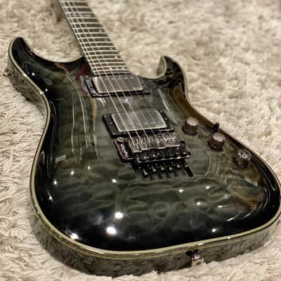 Schecter Hellraiser Hybrid C-1 FR TBB in Trans Black Burst image 1