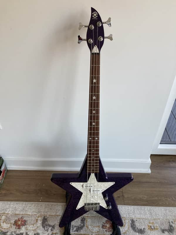 Daisy Rock Star Bass Cosmic Purple Sparkle Near Mint Bootsy