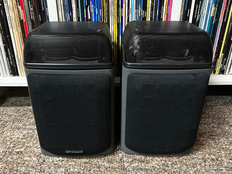 Vintage Optimus PRO LX5 Bookshelf Speaker Pair w/ Linaeum Tweeters UNTESTED