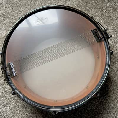 2026 Like-New: Canopus hollowed out Zelkova 14x5 snare, with new Japan-only semi-hard Canopus case, extras image 7