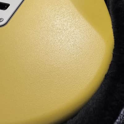 Custom/Partscaster Satin Yellow Strat Hard Case Stratocaster image 14