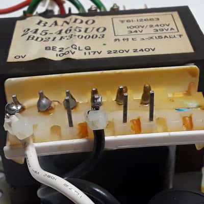 Roland S-50 Keyboard Transformer AC Power Filter Fuse Board Plug Connector & Switch Replacement Used Working s50 Sampler image 7