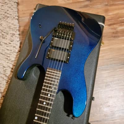 Kramer Nightswan Electric Guitar Vintage USA 1988 Blue Sparkle Excellent Condition W/OHSC image 6