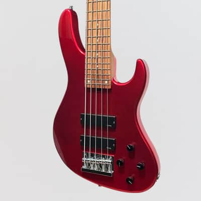 Sadowsky MetroExpress 24-Fret Modern Morado Board 5-String Electric Bass Guitar - Candy Apple Red image 3