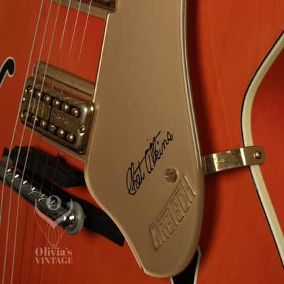 1964 Gretsch Chet Atkins 6120 Nashville Western Orange with HANG TAG image 7
