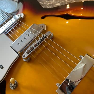 Epiphone Scarce Left Handed 1999 Casino Electric Guitar Antique Sunburst Finish Peerless Factory Korea w/ OHSC & Docs LEFTY! image 21