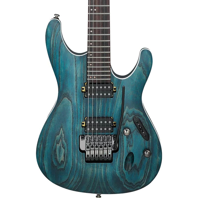 Ibanez S520AH S Standard 6-String Electric Guitar - Cosmic Blue Stained Flat image 1