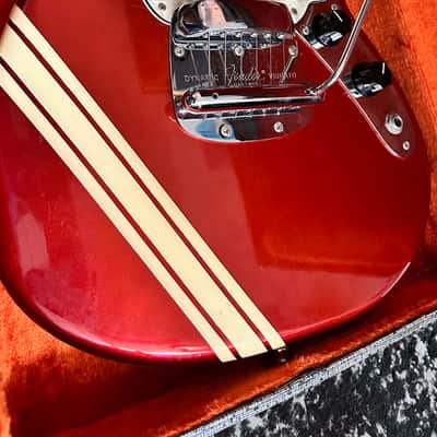 Fender Mustang Guitar with Rosewood Fretboard 1969 Competition Red image 6
