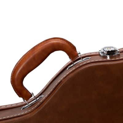 Glarry Hard-Shell Electric Guitar Case for LP or GLP Style Electric Guitar Bulge Surface 2020s - Brown image 8