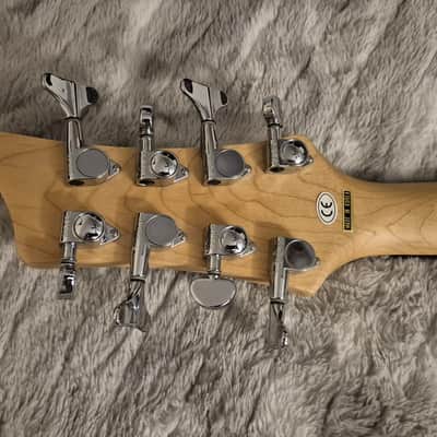Rogue LX408 Pro - 8-String Double Course Bass - Active/Passive - 2010s - Natural / Yellow Flamed Maple - w/ Hardshell Case image 15