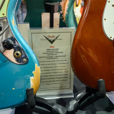 (Pre-Order) Fender 1965 Jaguar - Heavy Relic - Custom Built - Event Favorites, Faded Ocean Turquoise - 2026 Summer Dealer Event #82 image 2