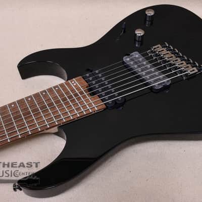 Ibanez RGMS8 Multi Scale 8 String Electric Guitar - Black image 6
