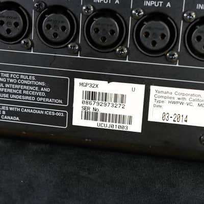 Yamaha MGP32X 32-Channel Mixer with USB and Effects CG01XQ9 image 11