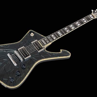 Ibanez PS3CM Paul Stanley Signature - Black Cracked Mirror image 2