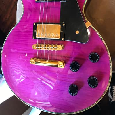 Wolf WLP 750T Electric Guitar - Trans Purple w/Hard Case image 8