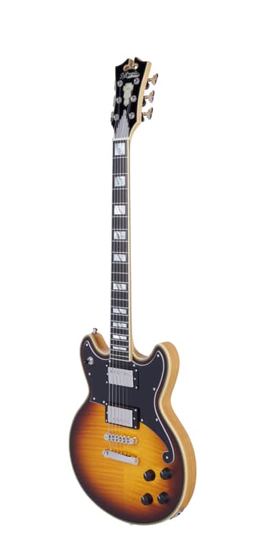 D'Angelico Deluxe Brighton - Vintage Sunburst (DADBRIVSBNS) image 1