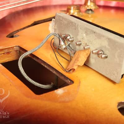 1956 Gibson ES-225 T Sunburst with original Brown hardshell case image 25