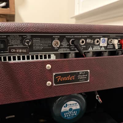 Fender '65 Princeton Reverb Reissue "Bordeaux Reserve" FSR Limited Edition 12-Watt 1x12" Guitar Combo 2010s - Wine Red / Wheat image 4