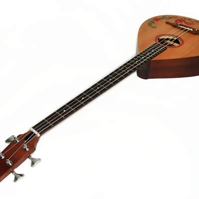 Ukrainian Folk Music 4 Strings Bass Guitar Kobza made in Ukraine by Trembita Natural Wood Hand Painted Rich and Powerful Sound! image 11