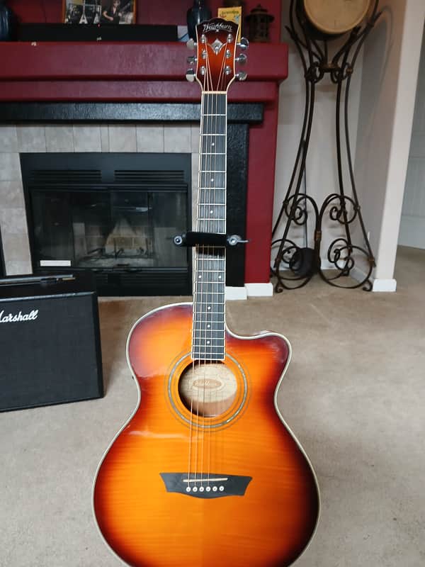 Washburn EA15ITB Festival Series Mini Jumbo with Electronics