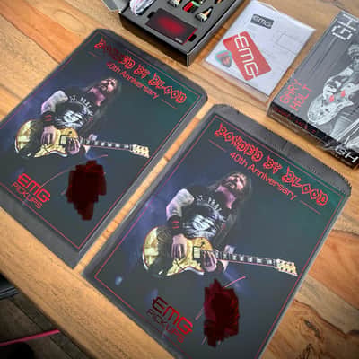 EMG Gary Holt Bonded By Blood GH 1 Pickup Set Limited Only 300 Worldwide 81/89 Blood Red Burst Gloss image 1