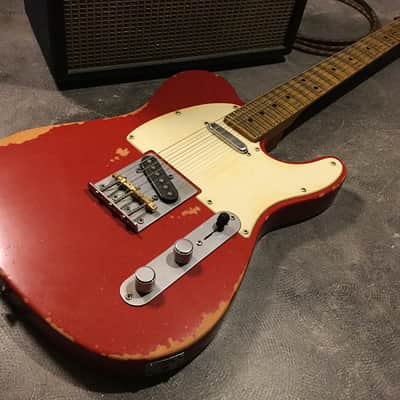 Relic Fender Telecaster (Partscaster) Electric Guitar Road Worn Red by Nate's Relic Guitars image 7