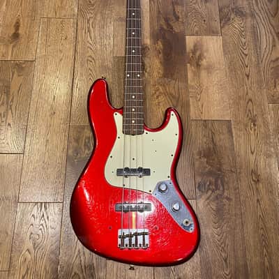 FENDER 62 Jazz Bass Relic Custom Shop 2012 Candy Apple Red image 1