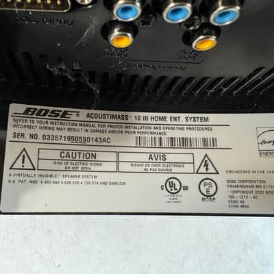 Bose Acoustimass 10 Series III Subwoofer Base Unit Bass Audiophile Home Theater image 6